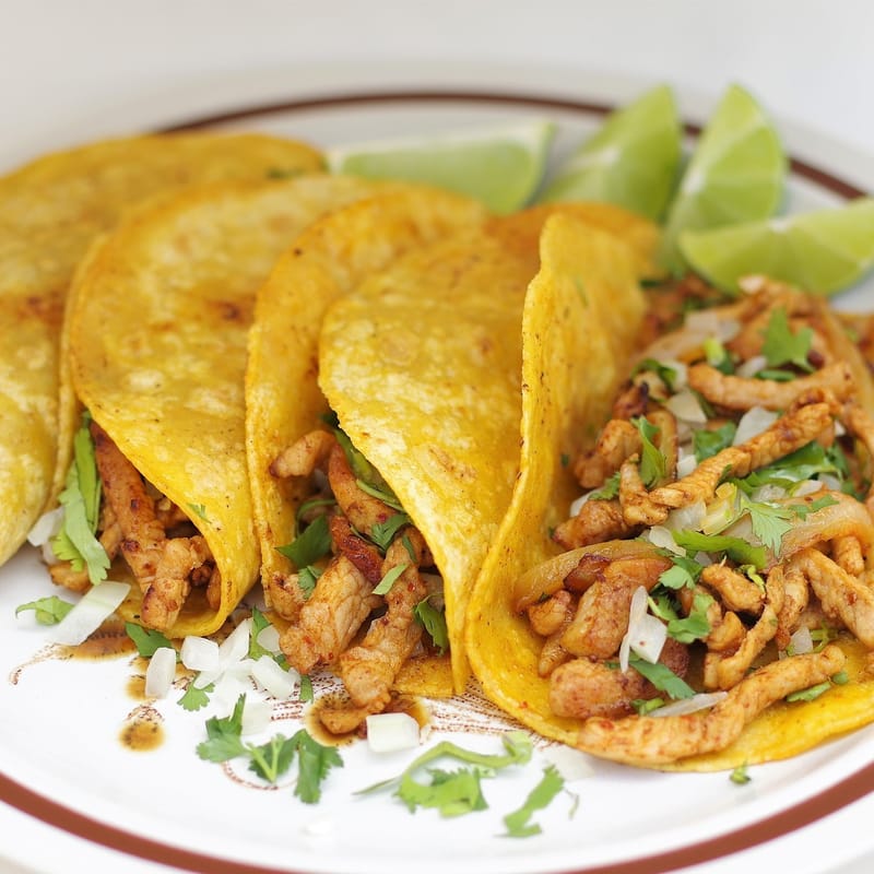 TORTILLA with hot sauce