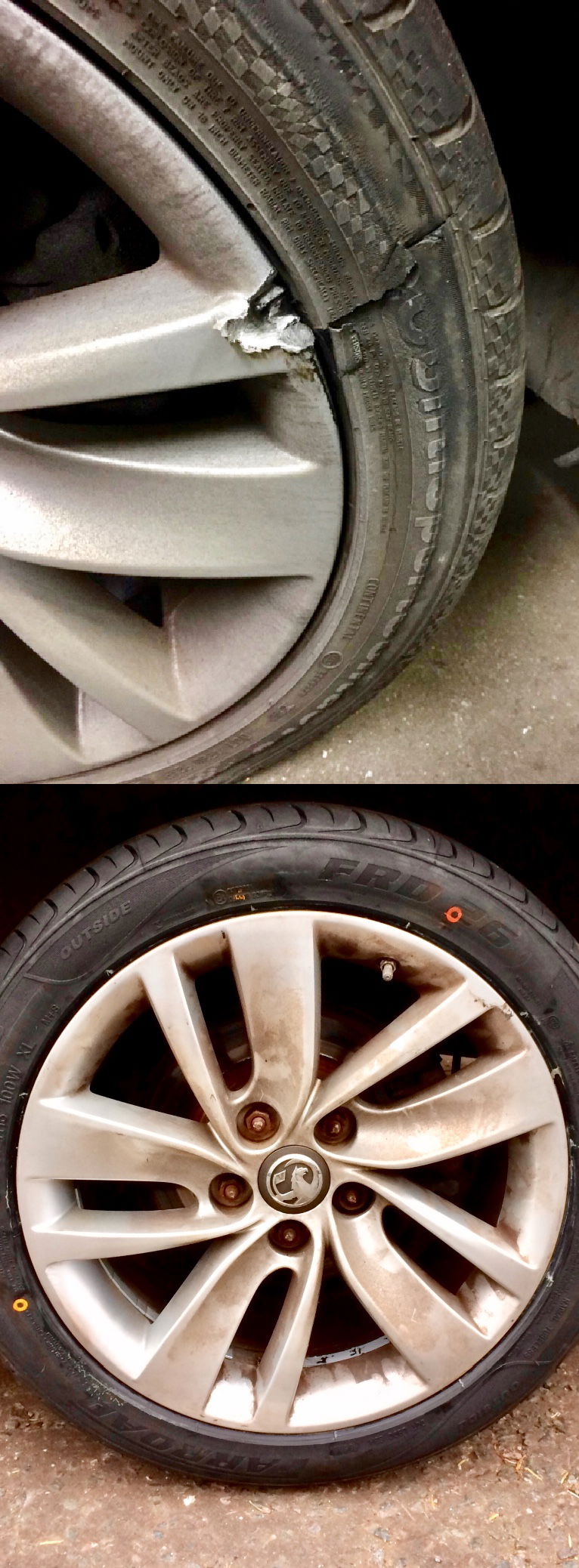 Vauxhall Insignia Grand Sport Severe Rim Damage/Repair | Alloywheelwelding.co.uk