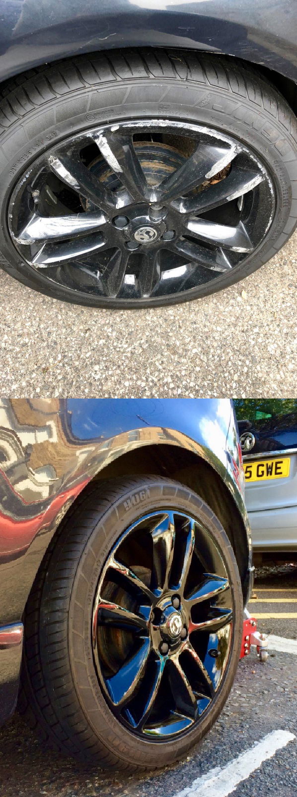 Vauxhall Corsa  Gloss Black Refurb x 4 | Alloywheelwelding.co.uk