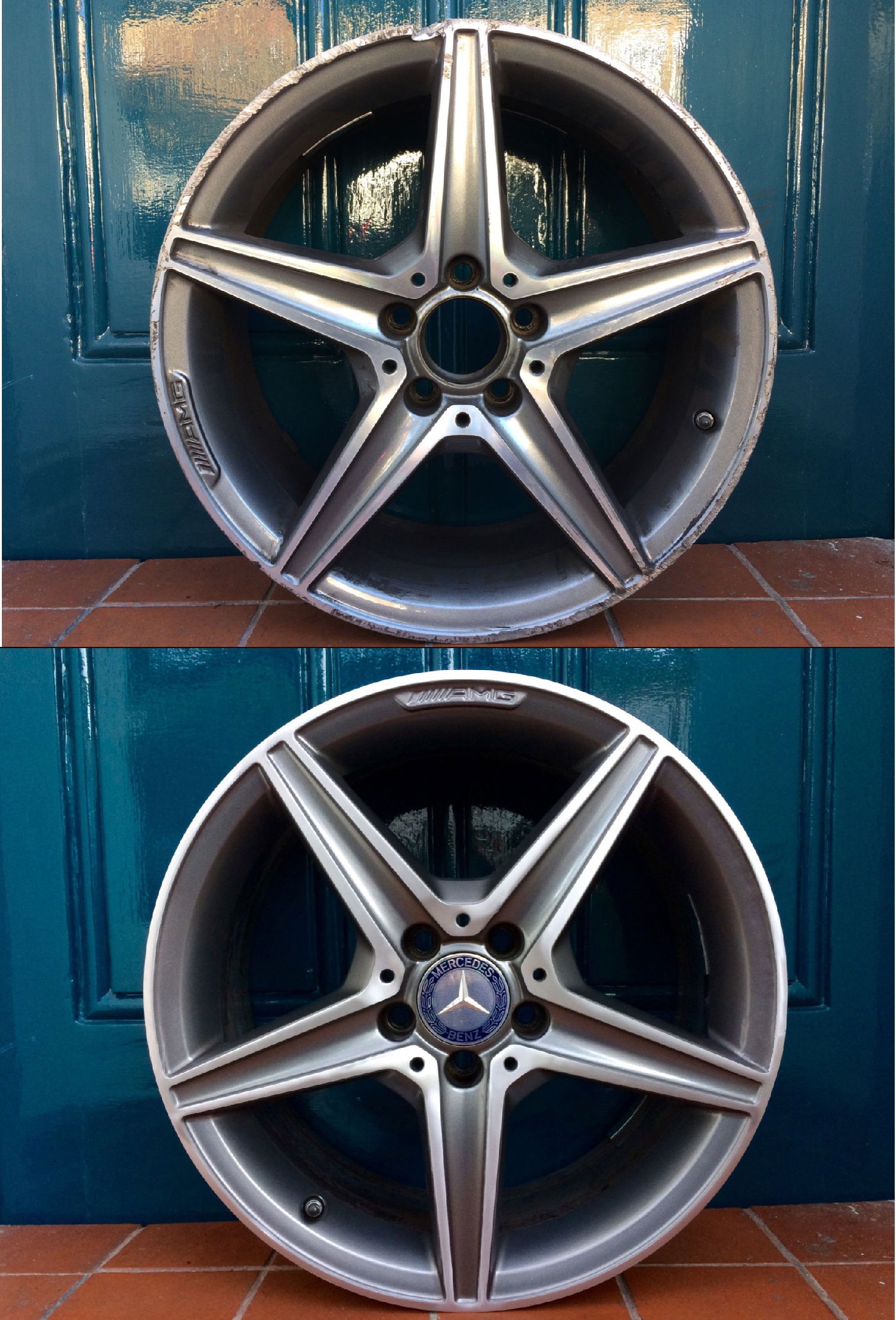 AMG Mercedes Rim & Diamond Cut Repair x 4 | Alloywheelwelding.co.uk