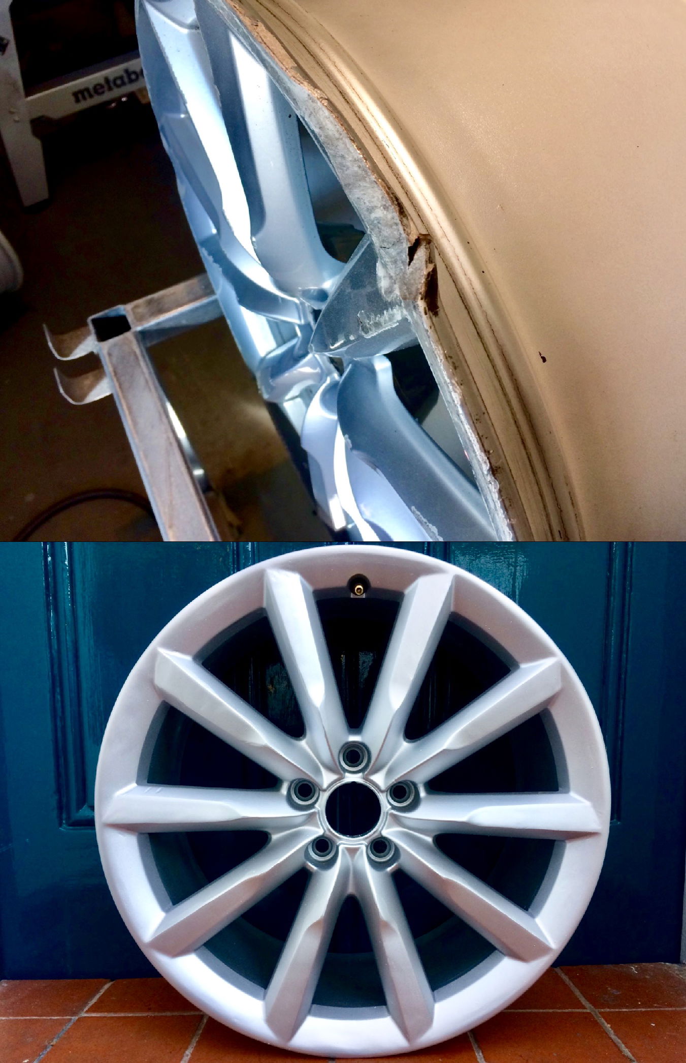 Audi A6 Extreme Rim Damage Repair | Alloywheelwelding.co.uk