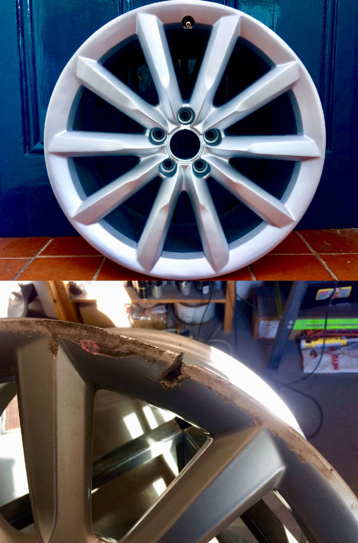 Audi A6 Severe Rim Damage Repair | Alloywheelwelding.co.uk