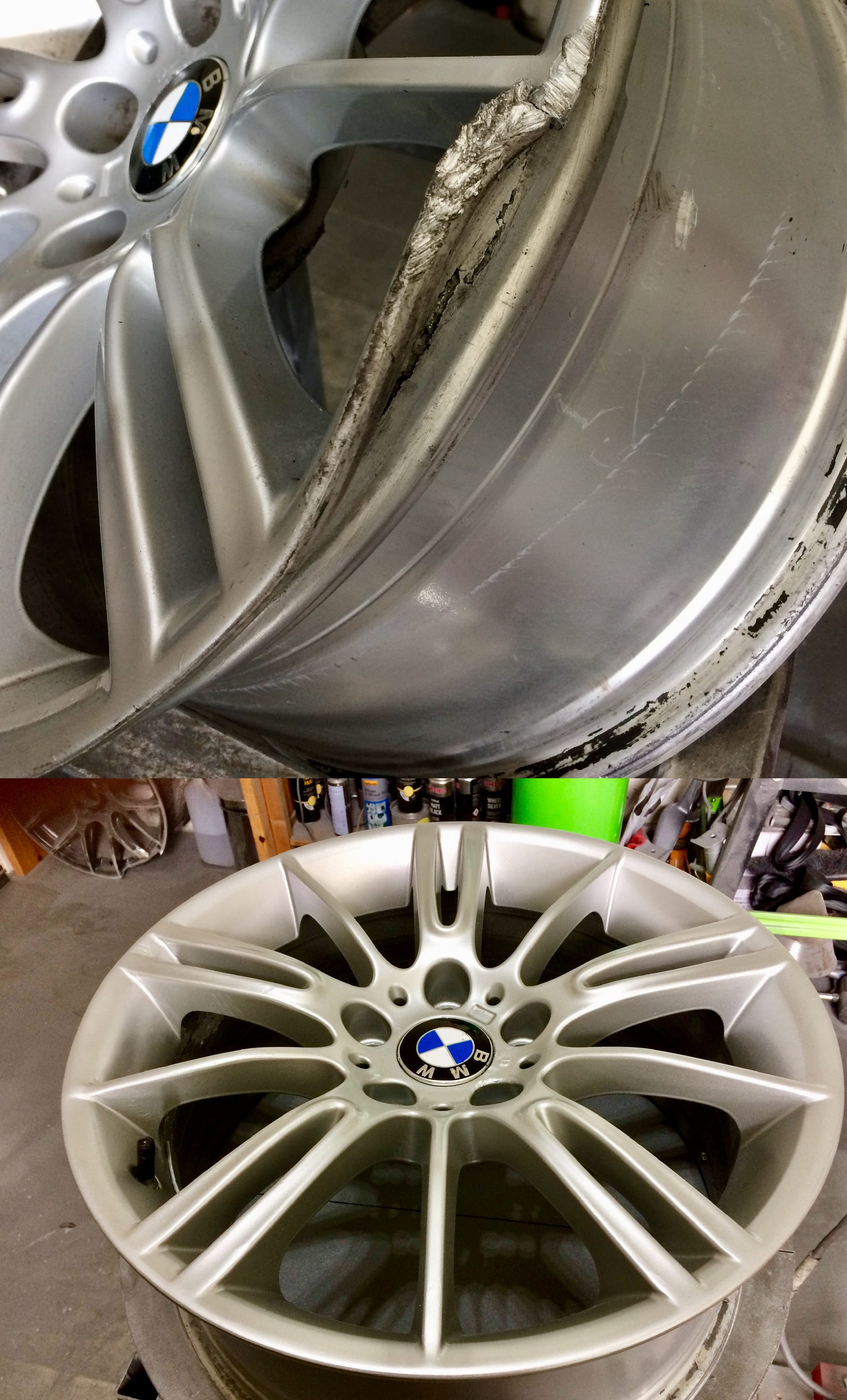 BMW M Sport Severe Rim Damage Repair (By post)  | Alloywheelwelding.co.uk