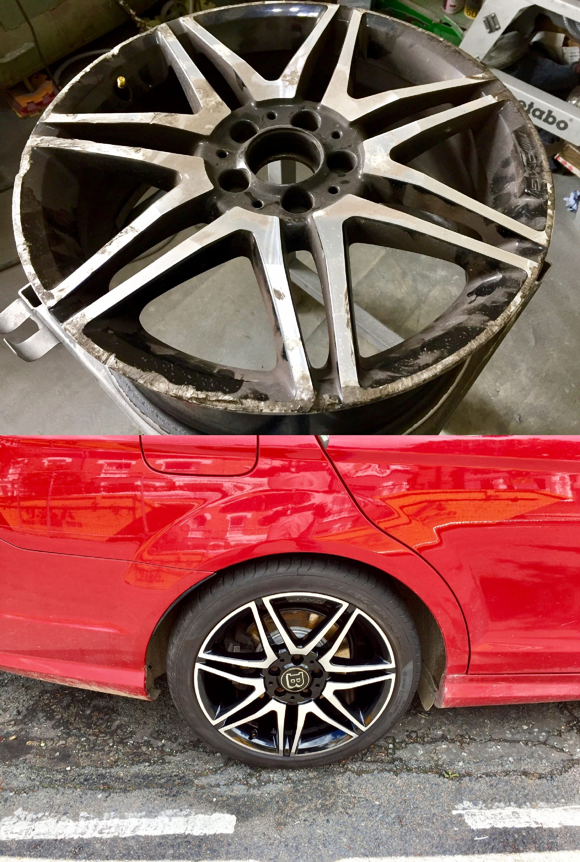 AMG Mercedes/Diamond Cut Repair/Filler Weld/ Buckles x 4 | Alloywheelwelding.co.uk