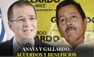 Ricardo Anaya apoya a Gallardo como candidato en SLP