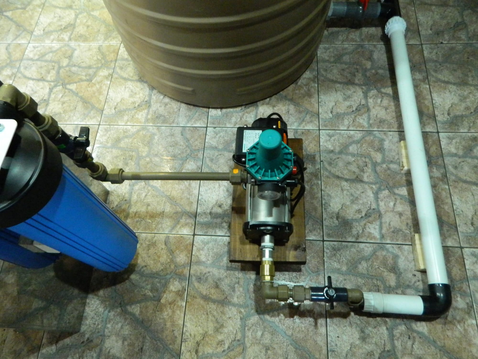 Filter and Pump for Filling Station