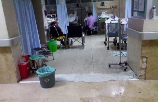 Contingencia en hospitales de Nuevo Laredo