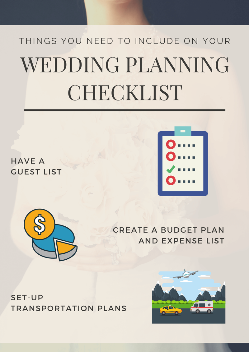 Things You Need To Include On Your Wedding Planning Checklist