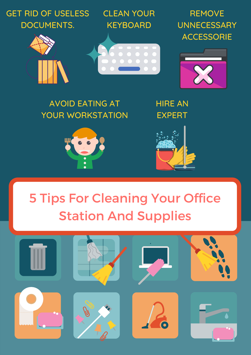 5 Tips For Cleaning Your Office Station And Supplies