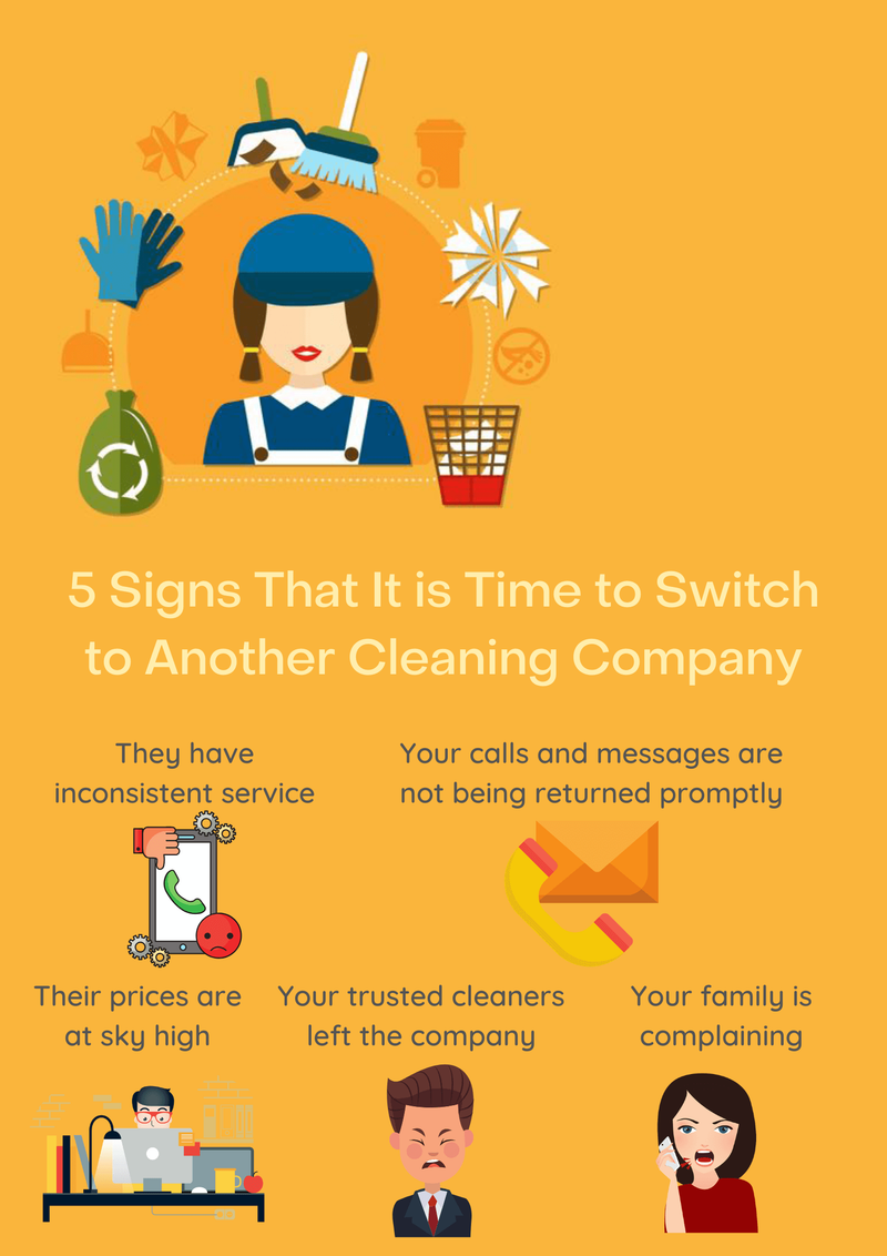 5 Signs That It is Time to Switch to Another Cleaning Company