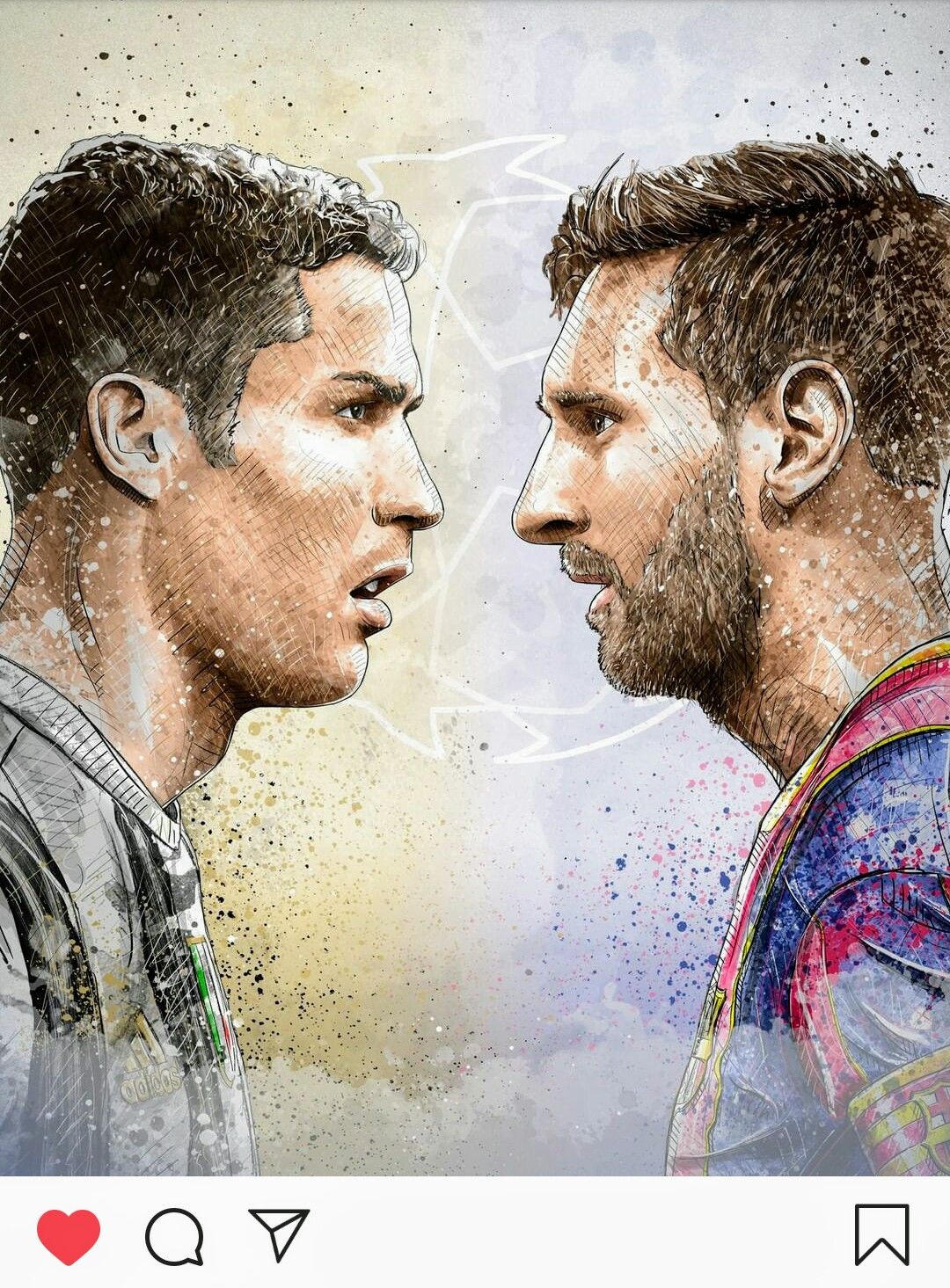 Messi and Cristiano face to face again