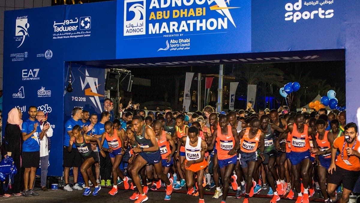 African control over the Abu Dhabi Marathon