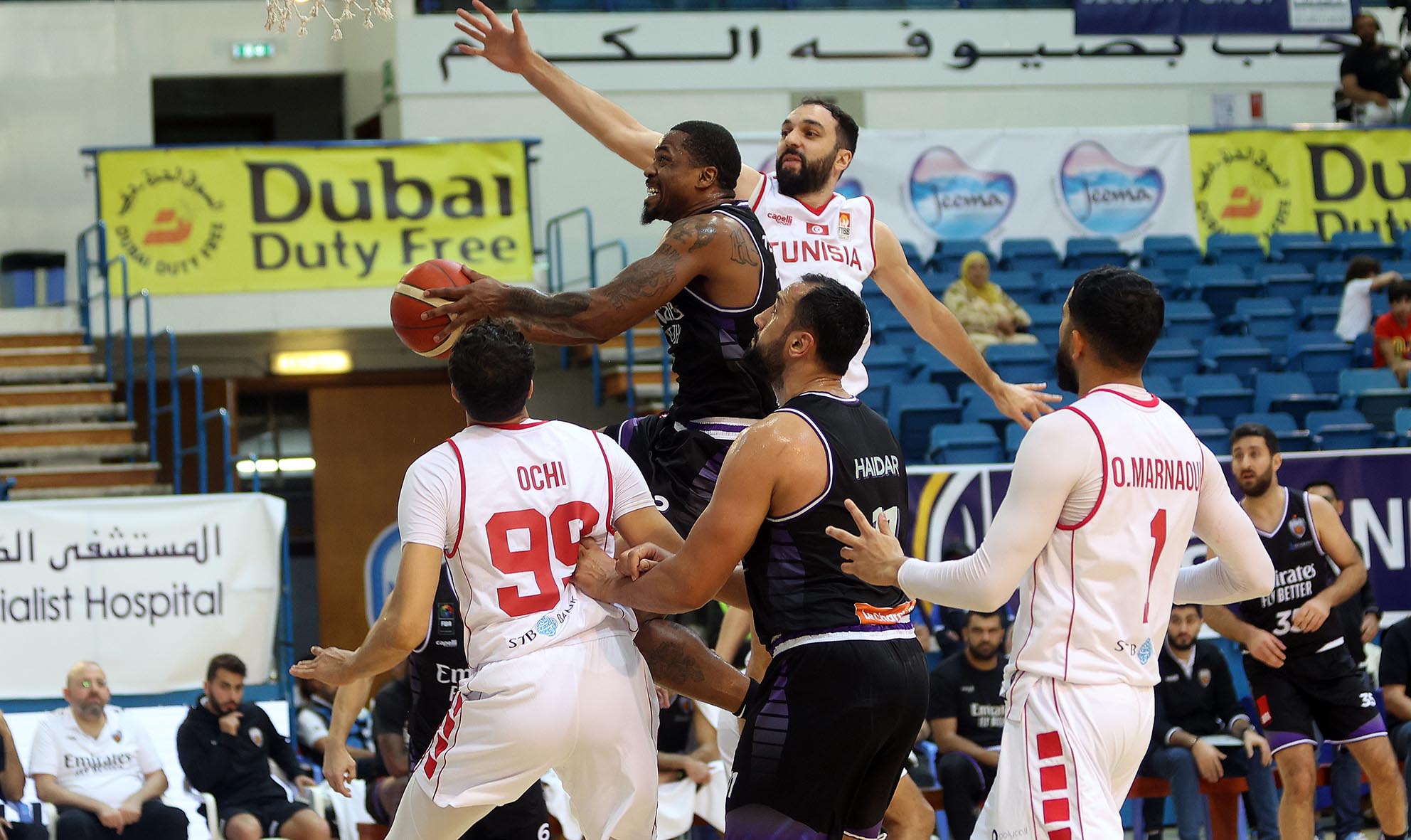 الرياضي يواجه الاهلي الليبي و"بيروت" مع سترونغ الفلبيني في نصف نهائي دورة دبي الدولية لكرة السلة