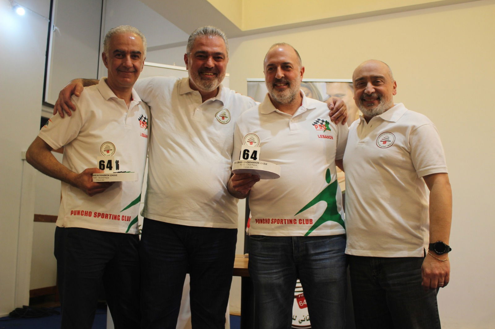 Wakim is the champion of the first stage of the Lebanese Backgammon League