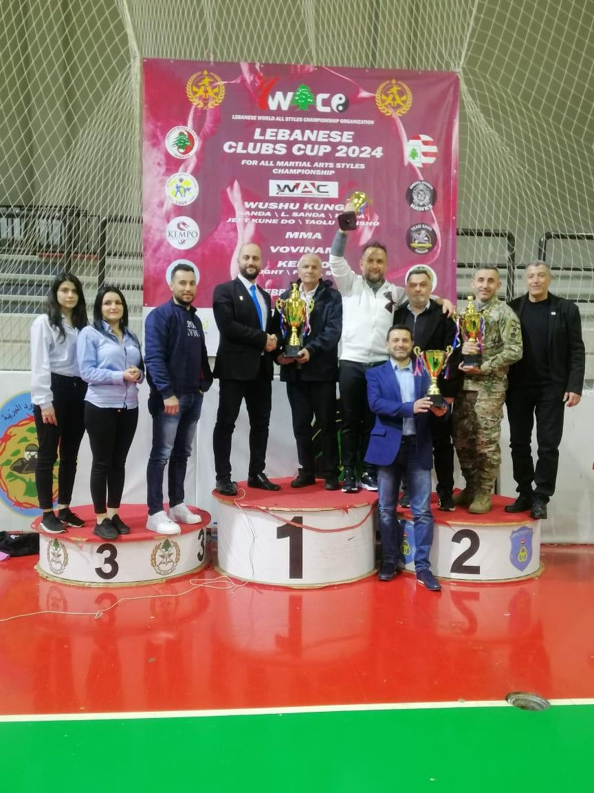 نتائج بطولة "واك"
كأس الاندية اللبنانية الأولى لجميع الفنون القتالية
