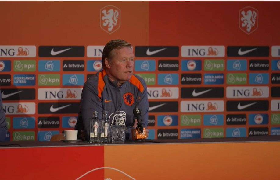 كومان في المؤتمر الصحفي 
وضع إصبعه على الجراح وقال: