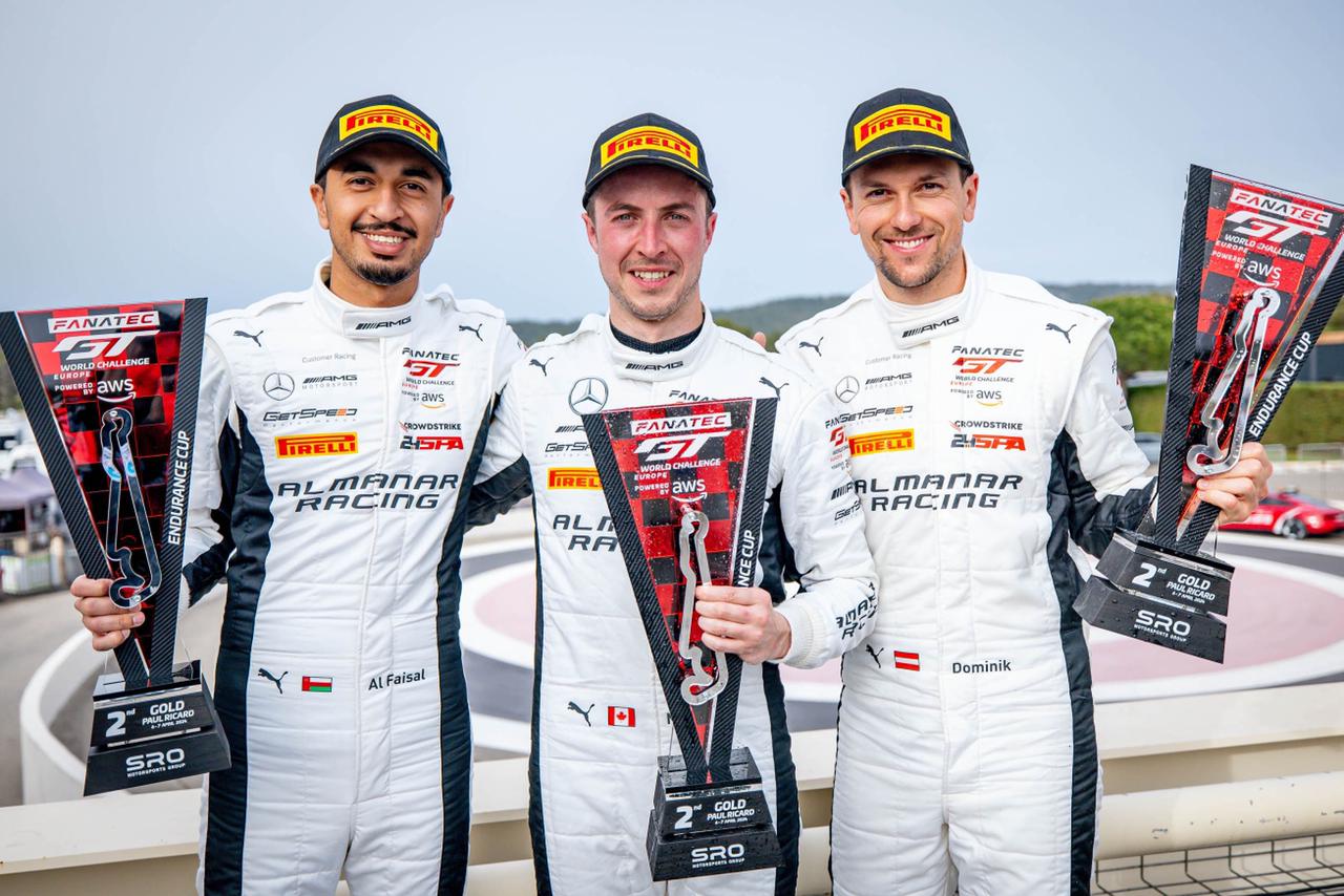 Omani champion Al Faisal Al Zubair shines in the first round of the “Global GT Challenge Europe 2024”