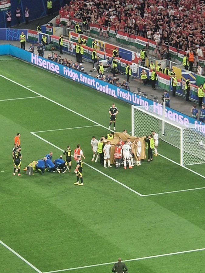 Serious injury to Hungary player