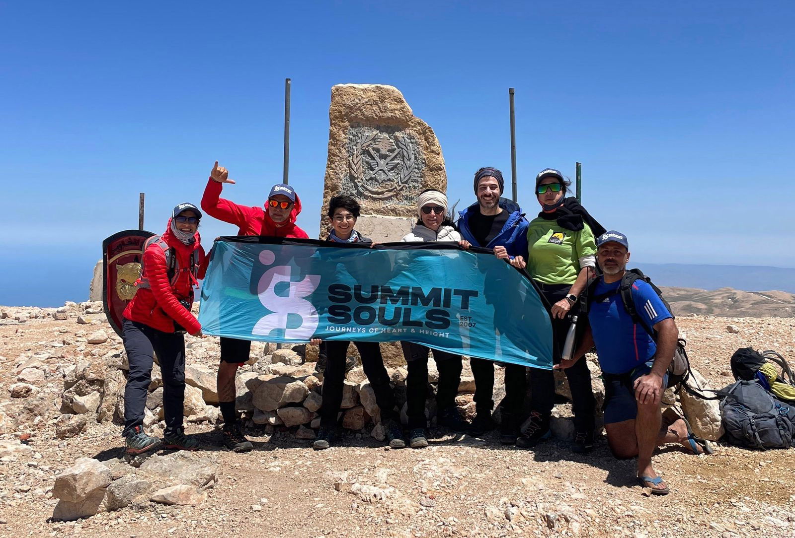 Adventurers "conquered" the Black Peak on foot from the coast of Batroun in 4 days