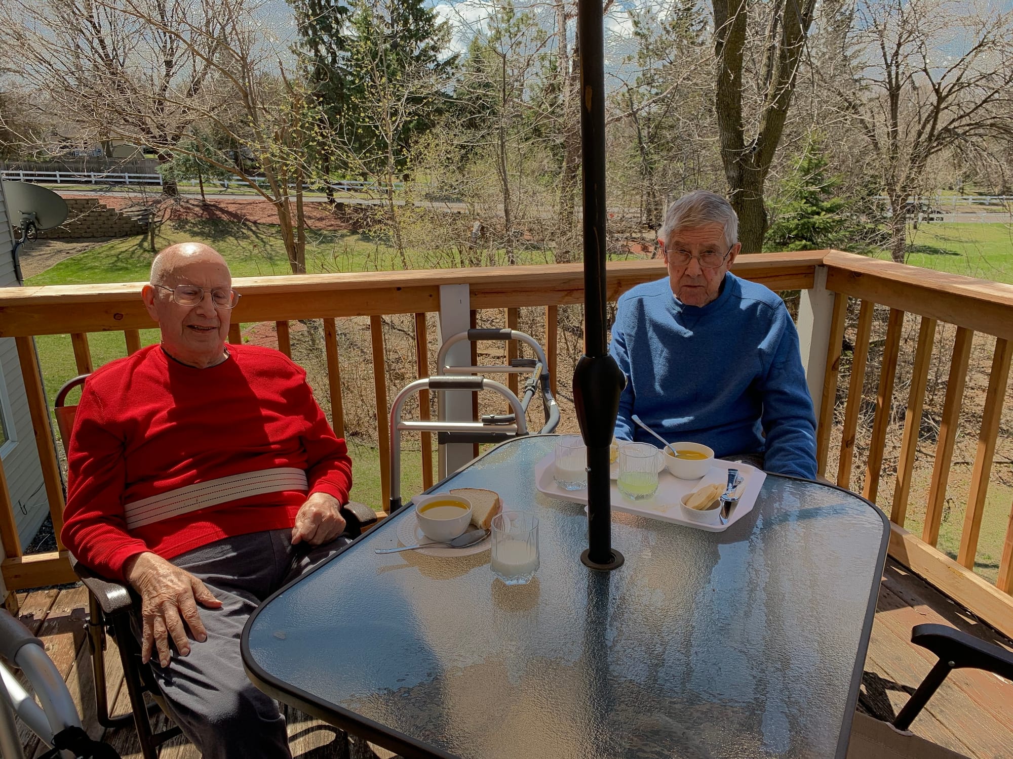 Lunch on the deck!