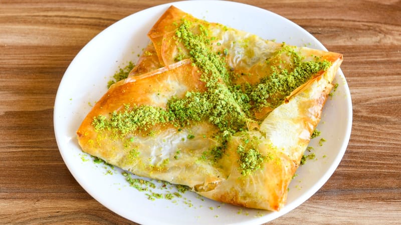 Pistachios Bougatsa