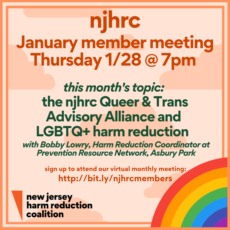 NJ Harm Reduction Meeeting