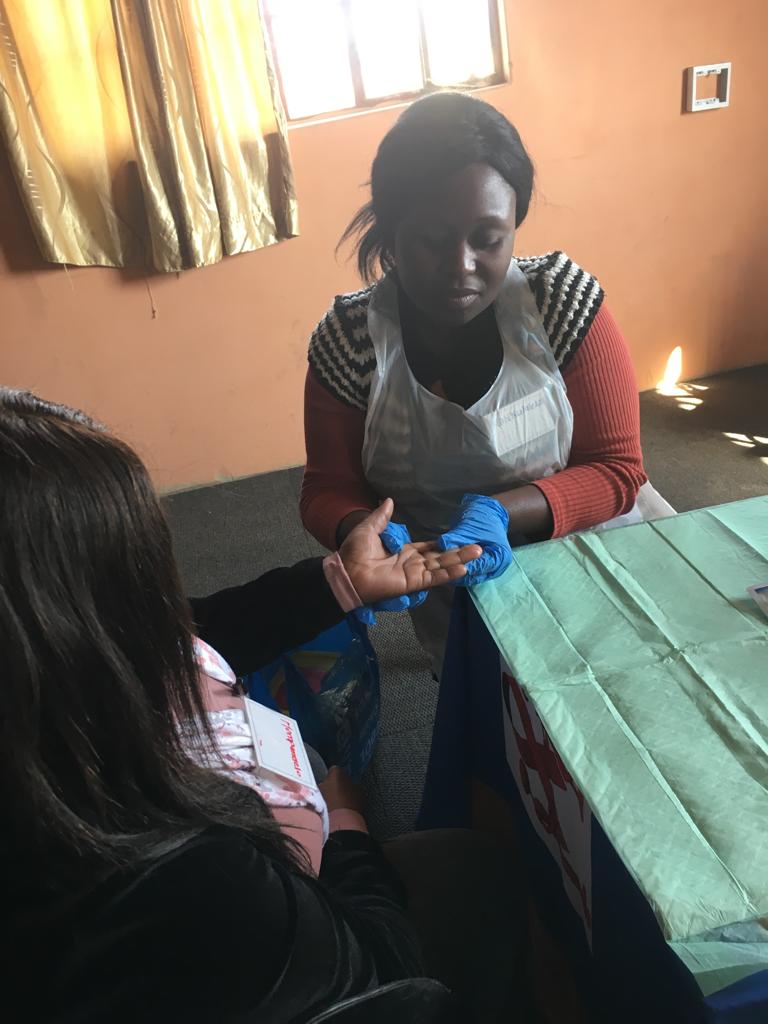 HIV Testing Finger Prick