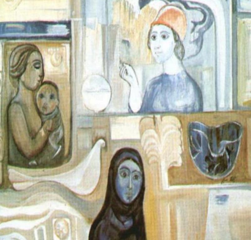 المرأة في لوحات نزيهة سليم