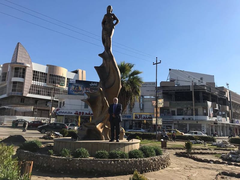 نصب سيدتي الجميلة في مدينة الزهور بالموصل / د. ابراهيم العلاف