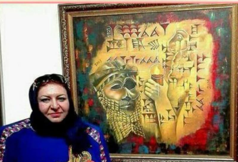 خلود العراق في لوحة ندى عسكر الأحمد