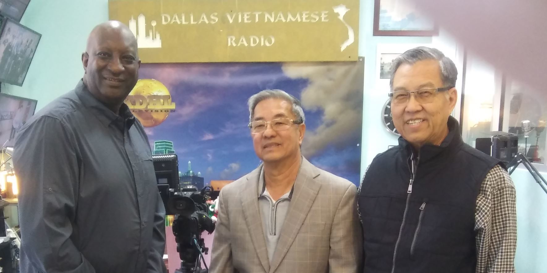 Dr. DeSassure  sharing information about TCCD Cybersecurity Program on the Vietnamese Radio station, December 2020.