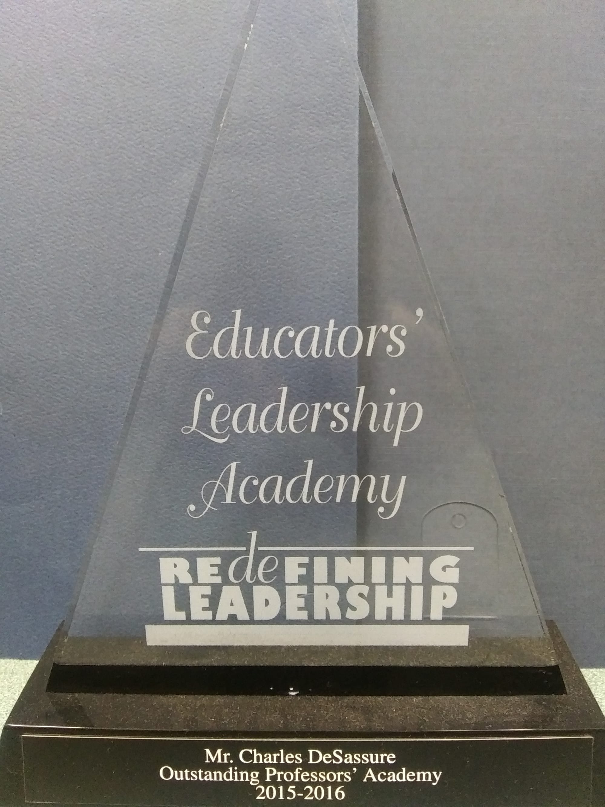 Educator's Leadership Academy Award, 2016