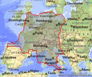 DR Congo, zo groot als half Europa