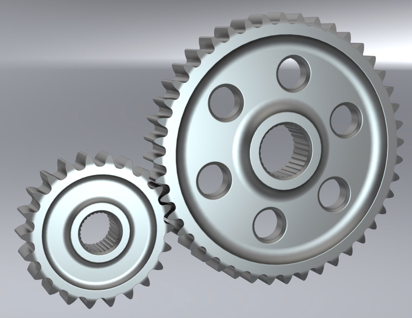 2:1 Gear Ratio Animation