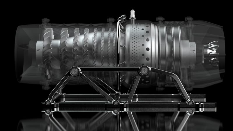 Exo-Skeletal Turbojet Engine
