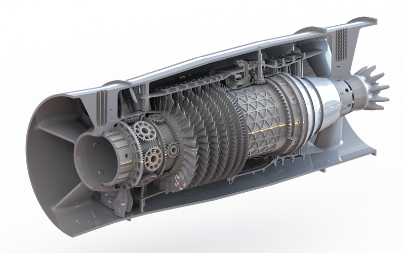 ESE Low Bypass Geared Turbofan