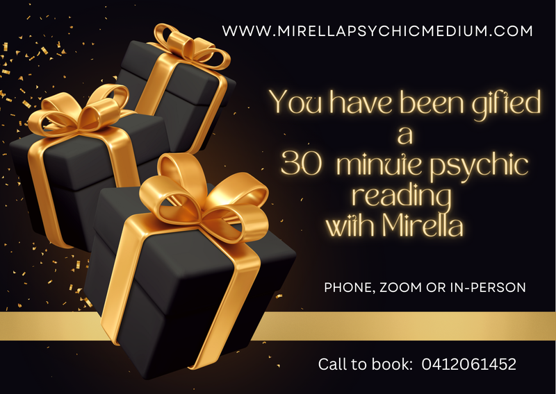 30 Minute Reading With Mirella - Gift Certificate $150