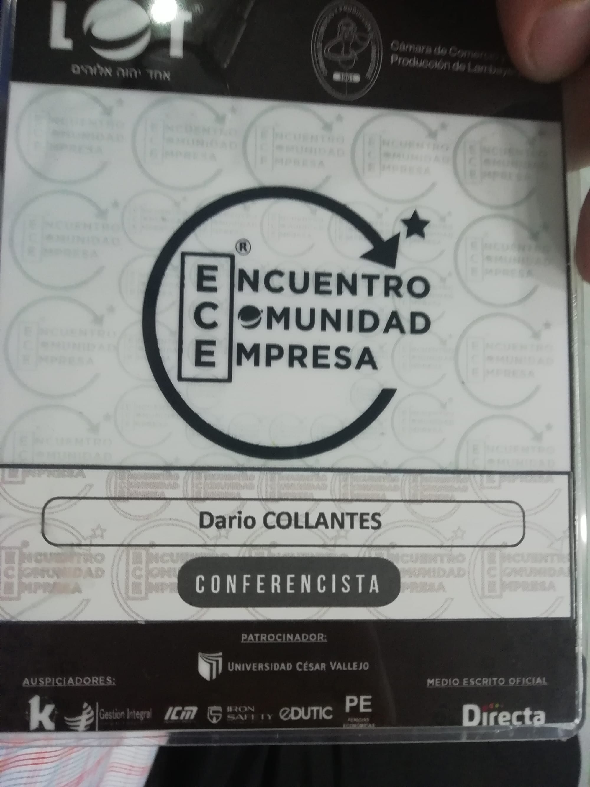 Ponencia en Encuentro Comunidad y Empresa Chiclayo 2018