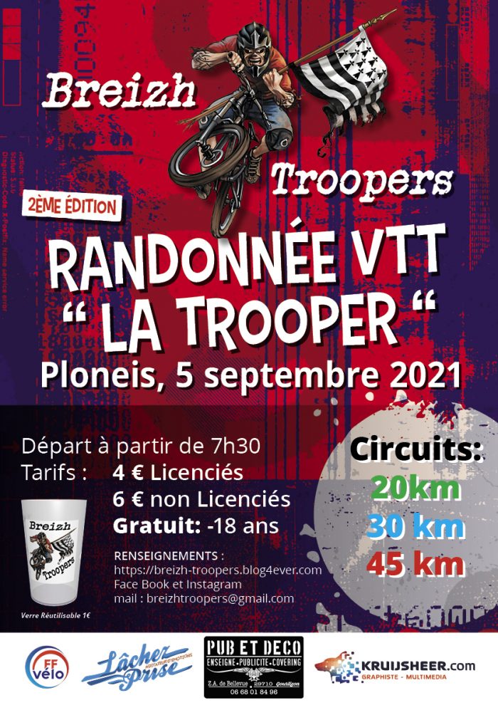 BHBRICOLAGE y participait à la Randonnée VTT La Trooper 05 septembre 2021