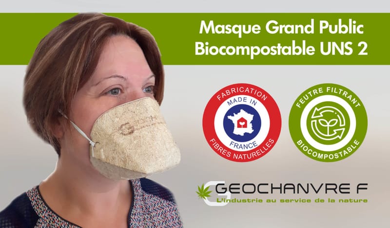 Geochanvre : un masque biodégradable pour se protéger du Coronavirus