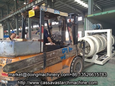 DOING cassava starch processing machine sales to Nigeria