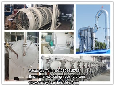 Nigerian customer visit DOING cassava starch processing machine