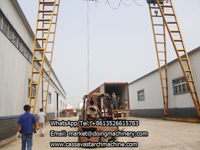 DOING cassava starch processing machine sales to India