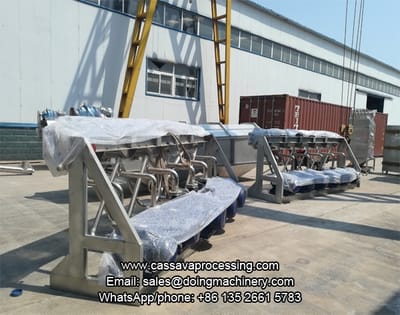 Doing Company cassava starch processing machine was delivered to Nigeria