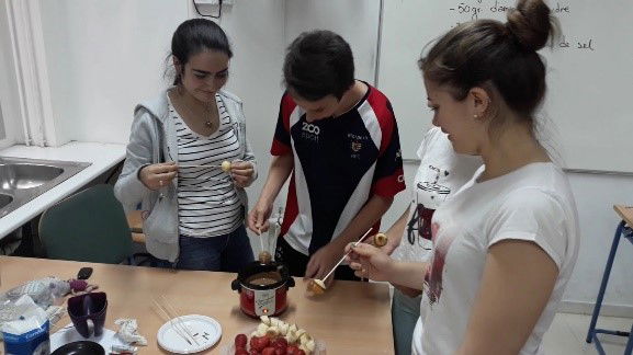 La fondue au chocolat