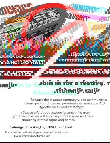 BUILD HOUSING NOT HOTEL