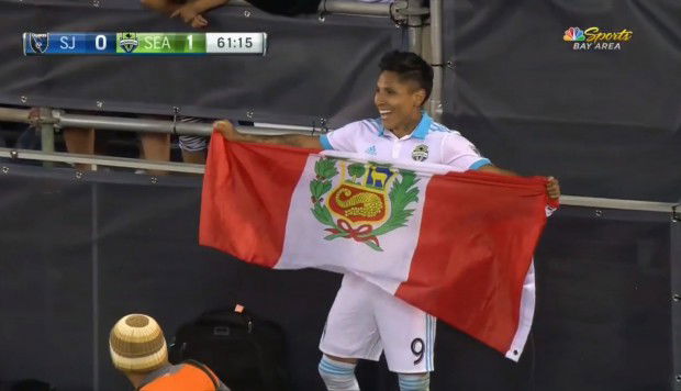 RAÚL RUIDÍAZ ANOTÓ SU PRIMER GOL CON LA CAMISETA DEL SEATTLE SOUNDERS EN LA MLS