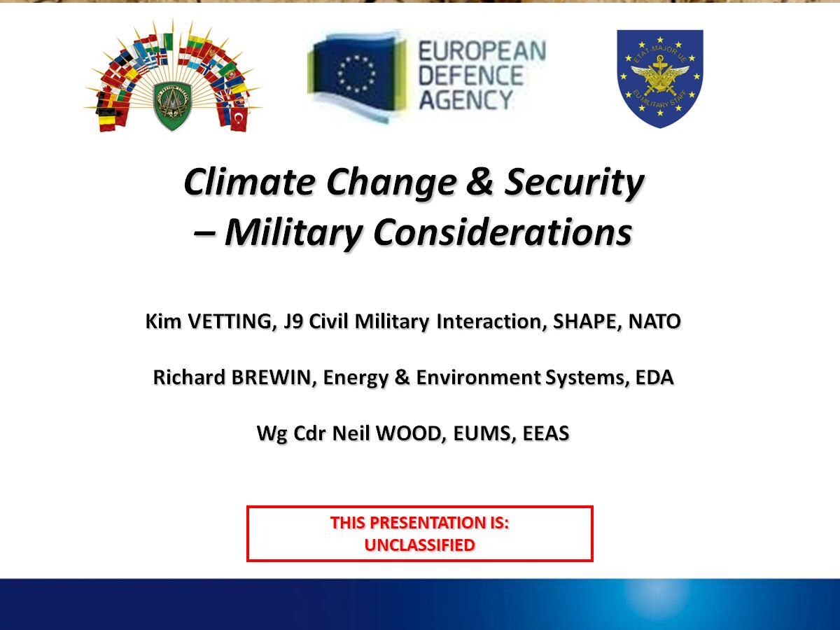 6th BDCD focuses on the Role of the Military in addressing Climate Change & Security