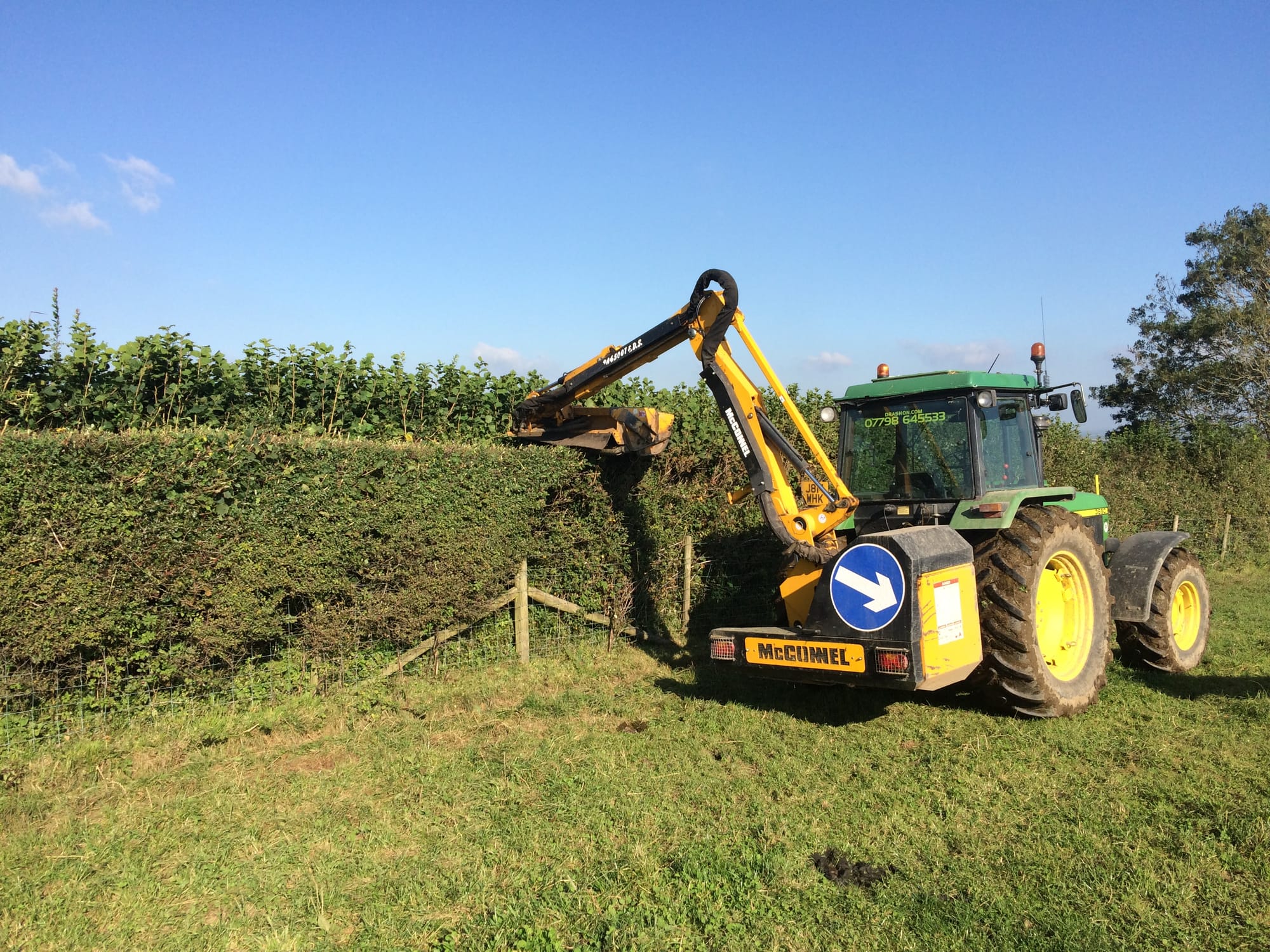 Hedge trimming solar farm