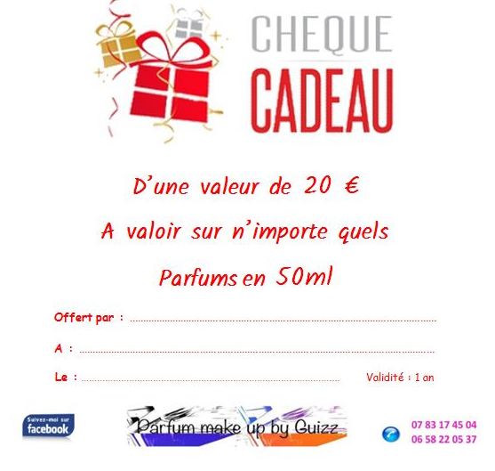CARTE CADEAU 50 ml